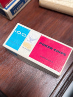 c. 1960s Victory MFG Corp. Plastic Poker Chips Box