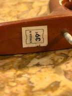 Pair of Vintage Brown Molded Plastic Double Wall Hooks, c. 1960s–1970s