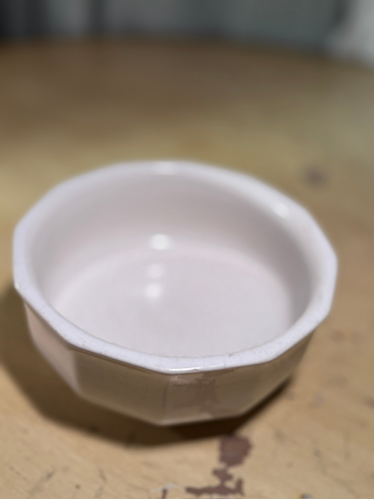 Vintage Pfaltzgraff Stoneware Bowl USA c.1960s Faceted Form