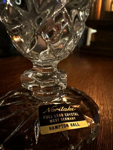 Noritake “Hampton Hall” Full Lead Crystal Vase  West Germany | c. 1970s–1980s