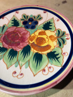Vintage Bella Casa Floral Plate by Ganz (c. 1960s–1970s)