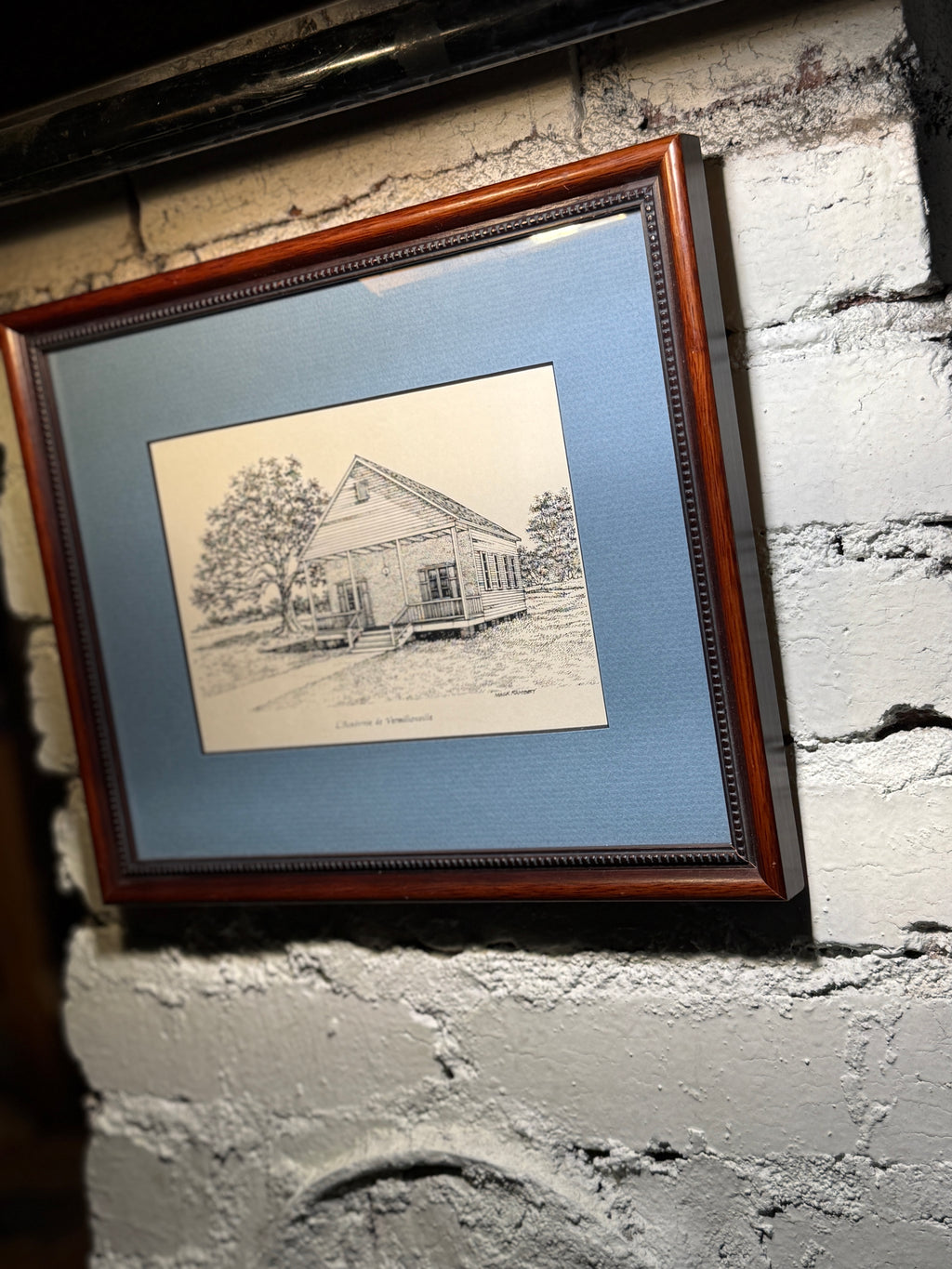Floyd Sonnier Pen and Ink Drawing – L’Académie de Vermilionville | Louisiana Architectural Art