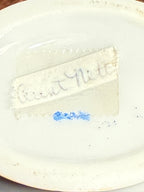 Hand-Painted Porcelain Creamer with Scalloped Spout & Gold Trim, c. 1930–1945