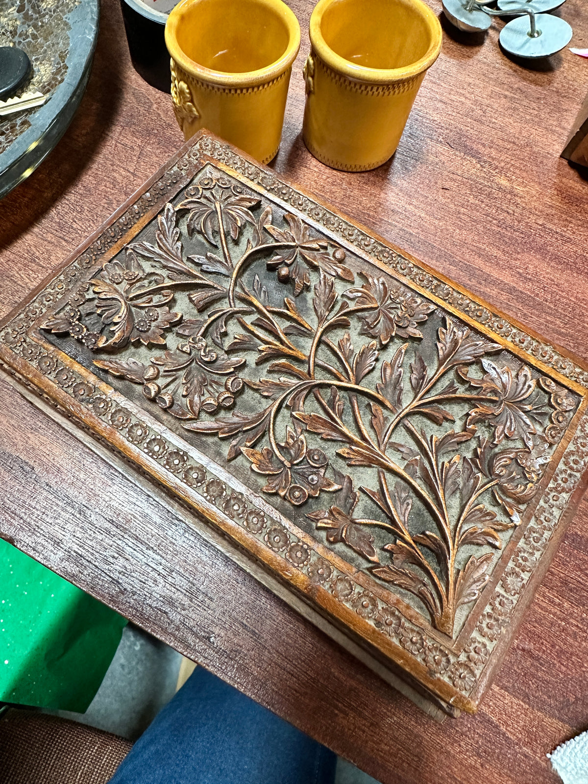Carved Wood Box