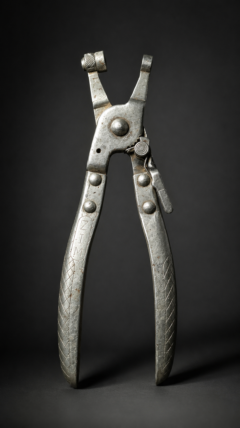 Vintage ZIM Automotive Drum Brake Spring Pliers, c. 1940s–1960s