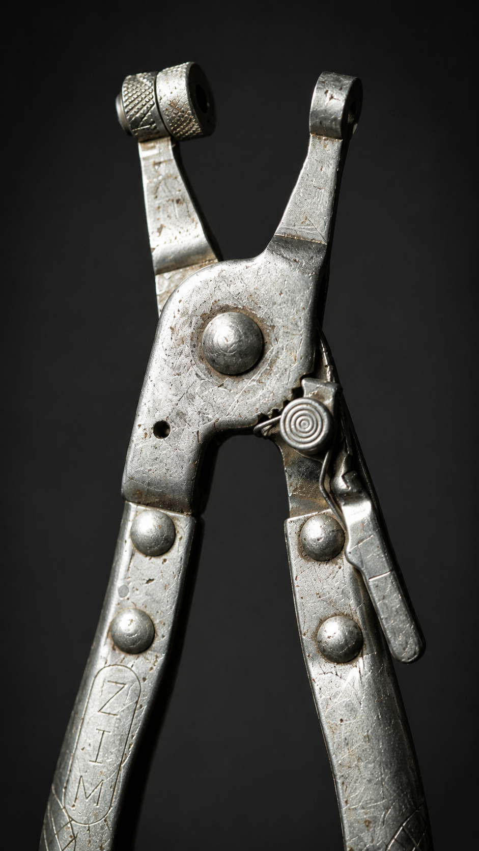Vintage ZIM Automotive Drum Brake Spring Pliers, c. 1940s–1960s