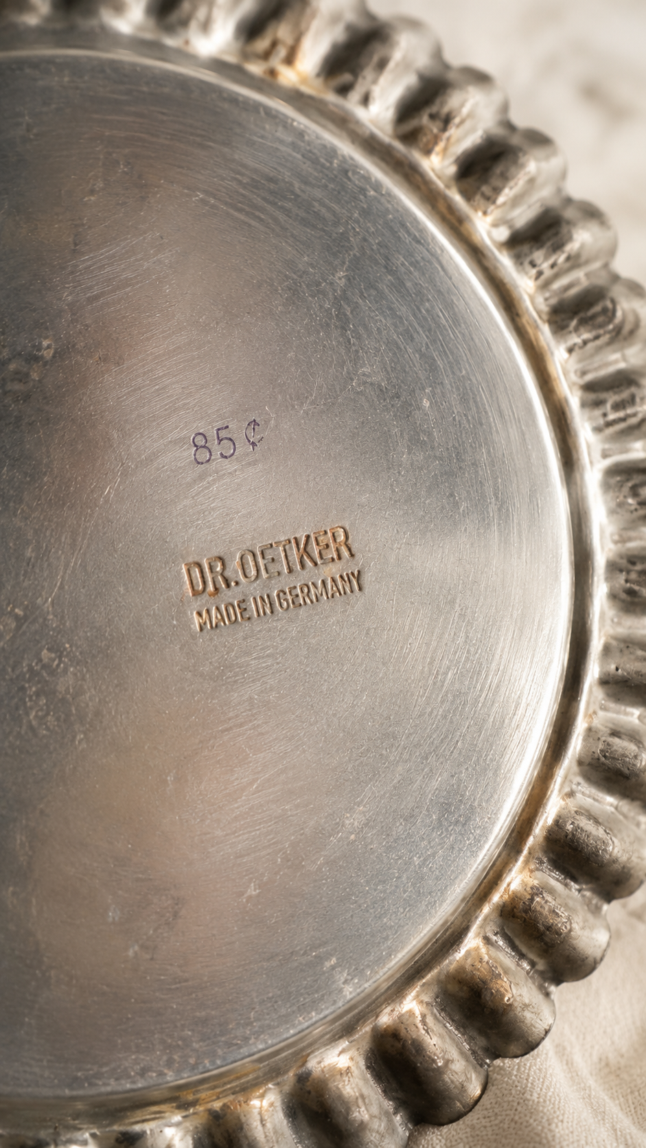 Pair of Vintage Dr. Oetker Fluted Tart Pans, Made in Germany, c. 1960s