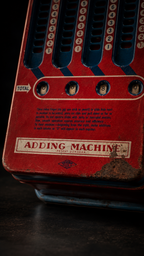 Vintage Wolverine Tin Lithograph Toy Adding Machine, Circa 1940s