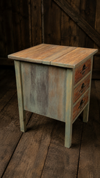 Refinished Circa 1940s Primitive Cottage Three-Drawer Accent Chest, Lupo Select