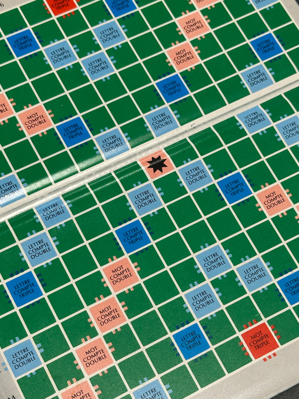 Vintage French Scrabble de Poche Magnetic Travel Game by Jeux Spear