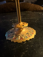 Vintage Toledo Spain Brass Cocktail Skewer Holder 1960s