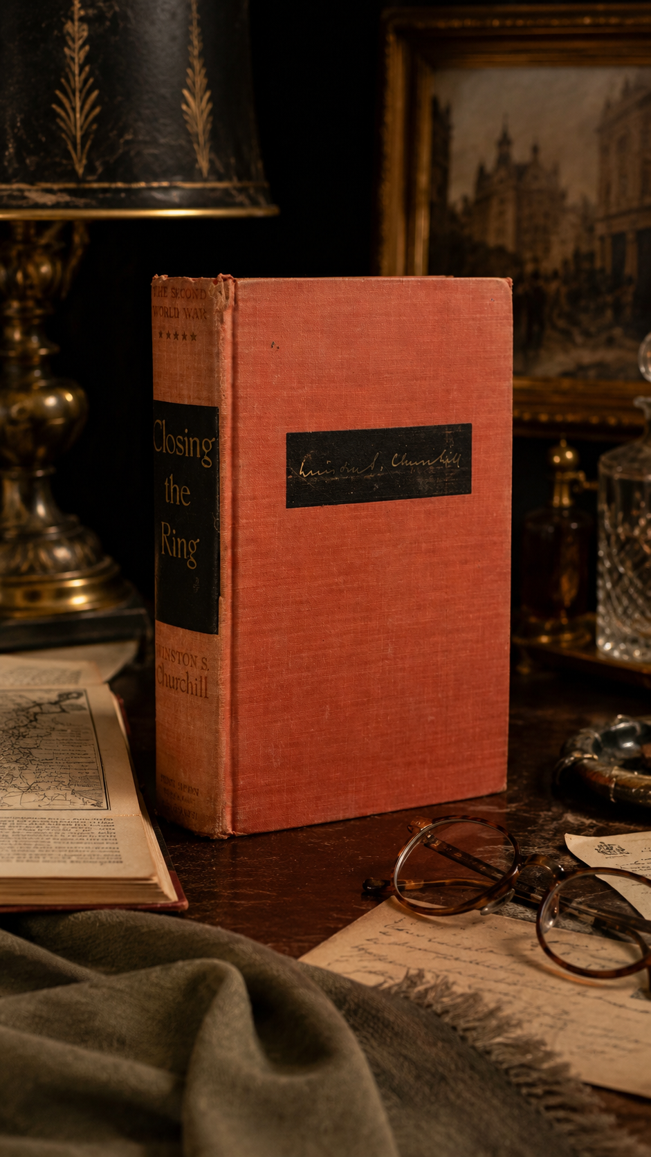 1951 Winston Churchill Closing the Ring Hardcover | The Second World War Vol. V | Book Club Edition