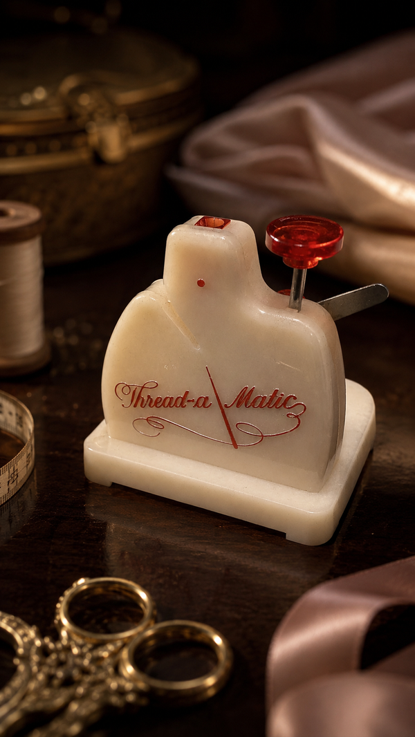 Vintage Thread-a-Matic Model 72 Needle Threader, c. 1950s | Nelpin Mfg. Co. Sewing Tool