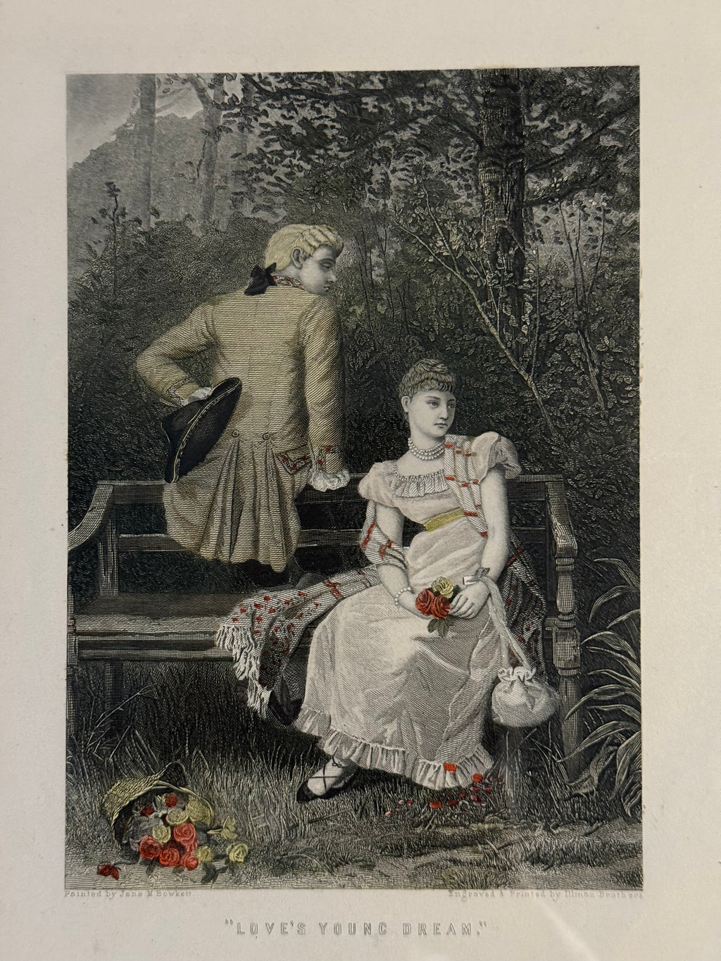 “Love’s Young Dream” — after Jane M. Bowkett Engraved &amp; Printed by Illman Brothers (Philadelphia), c. 1865–1890