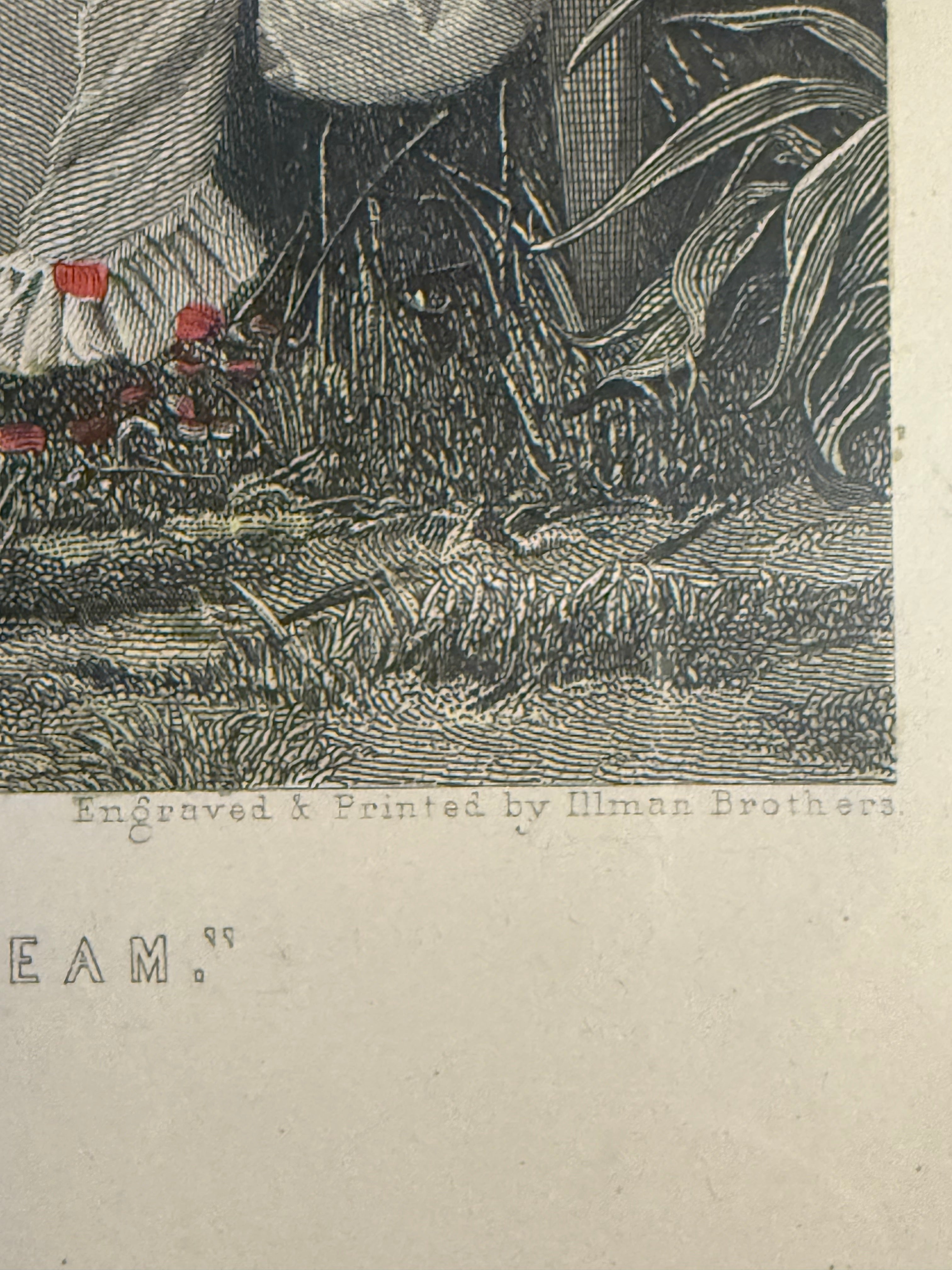“Love’s Young Dream” — after Jane M. Bowkett Engraved &amp; Printed by Illman Brothers (Philadelphia), c. 1865–1890