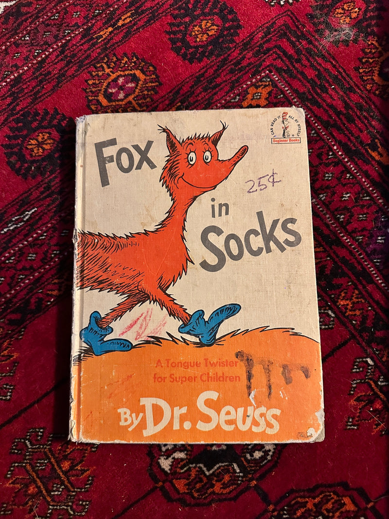 Dr. Seuss Fox in Socks Hardcover, c. 1965–1969 Beginner Books Club Edition