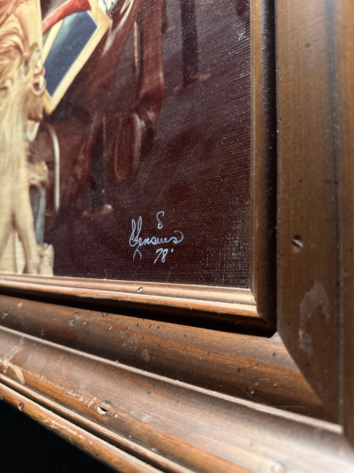 Santa Cruz Beach Boardwalk Looff Carousel Horse – Oil On Canvas Signed S. Gensuo (1978)