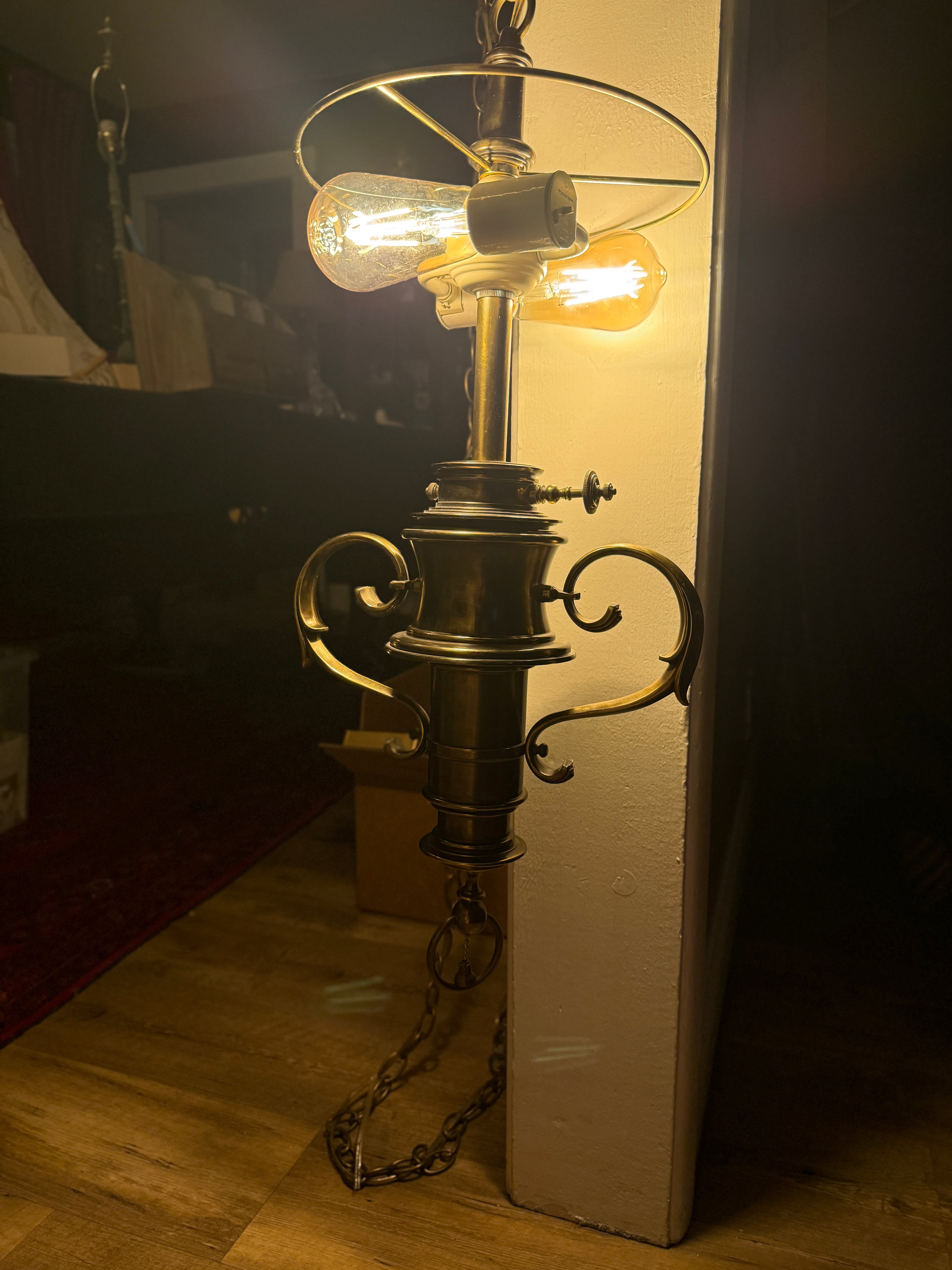 American Colonial Revival Pendant Light c.1920s–1930s