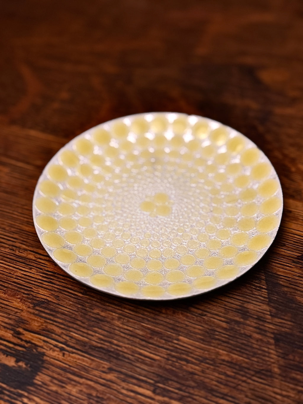 Mid-Century Modern Enamel Dish — Finel Arabia (Kaj Franck, Finland), Circa 1960–1965