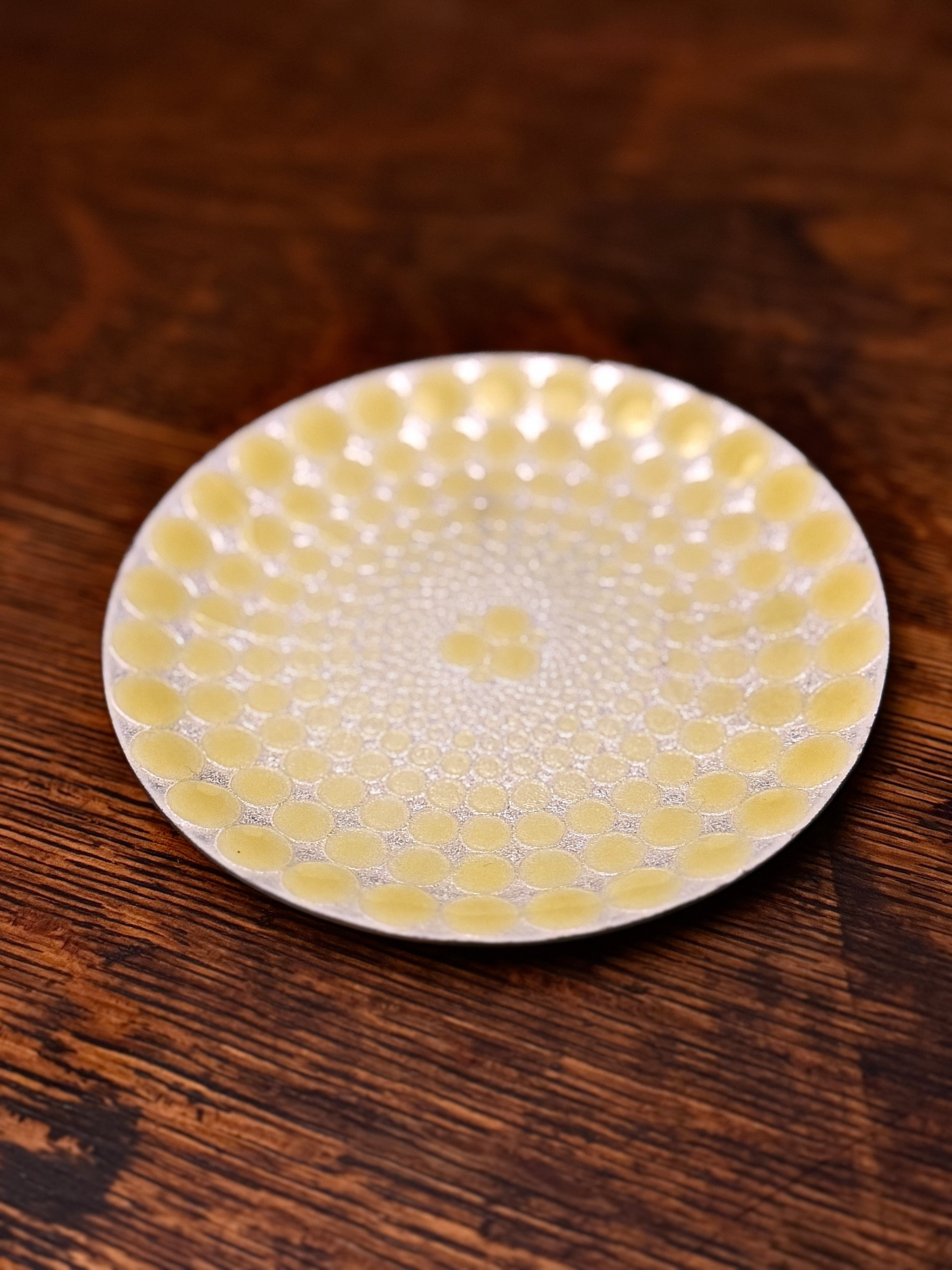 Mid-Century Modern Enamel Dish — Finel Arabia (Kaj Franck, Finland), Circa 1960–1965