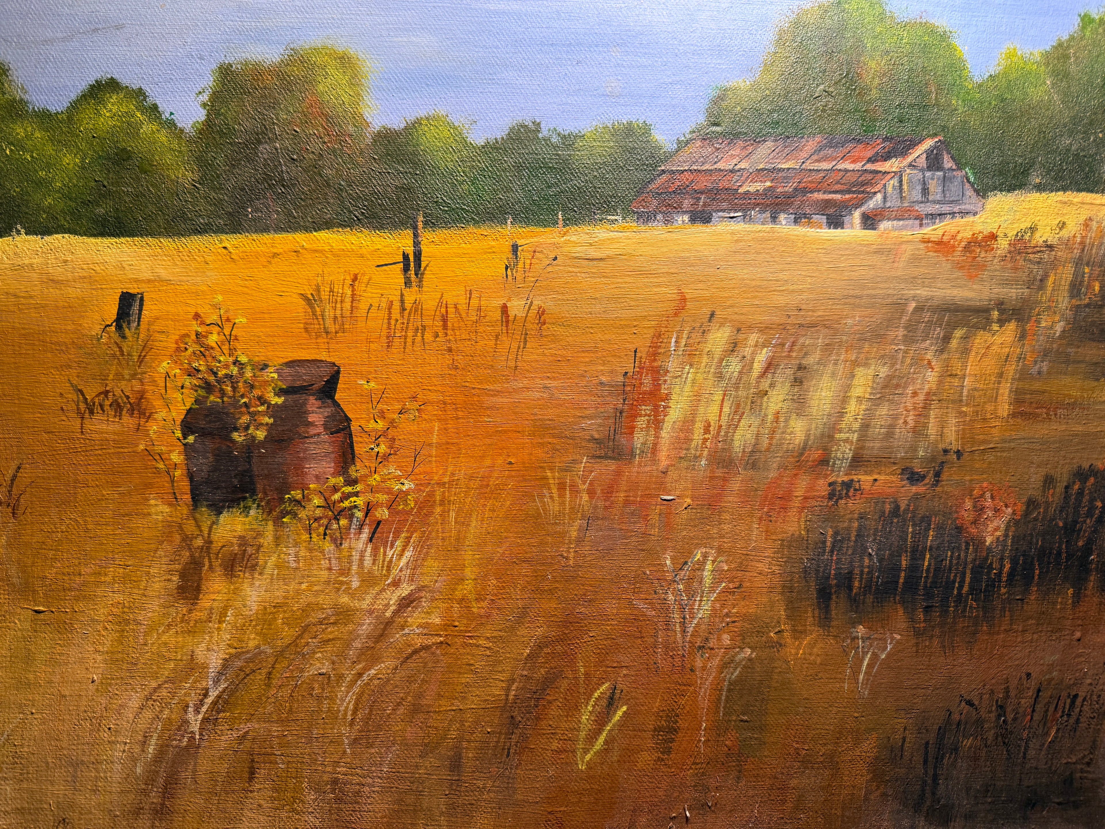 Western Landscape — Signed “Kemp Frashir / Frastin,” Framed in Reno, Nevada (c. 1970–1985)