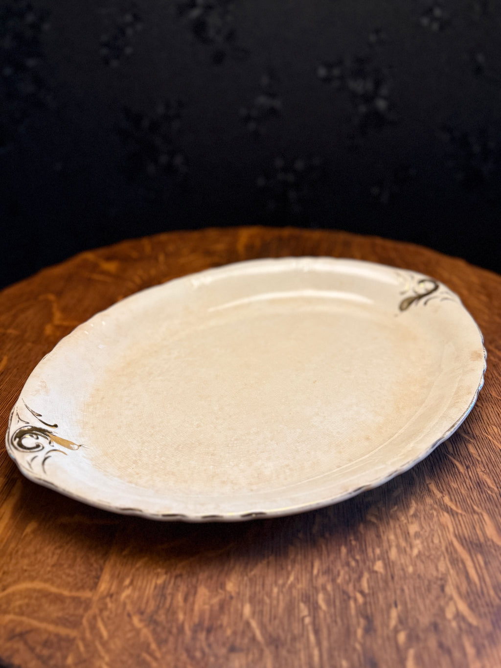 Mid-Century “Colonial Homestead” Oval Serving Platter by Royal China (USA), c. 1950s