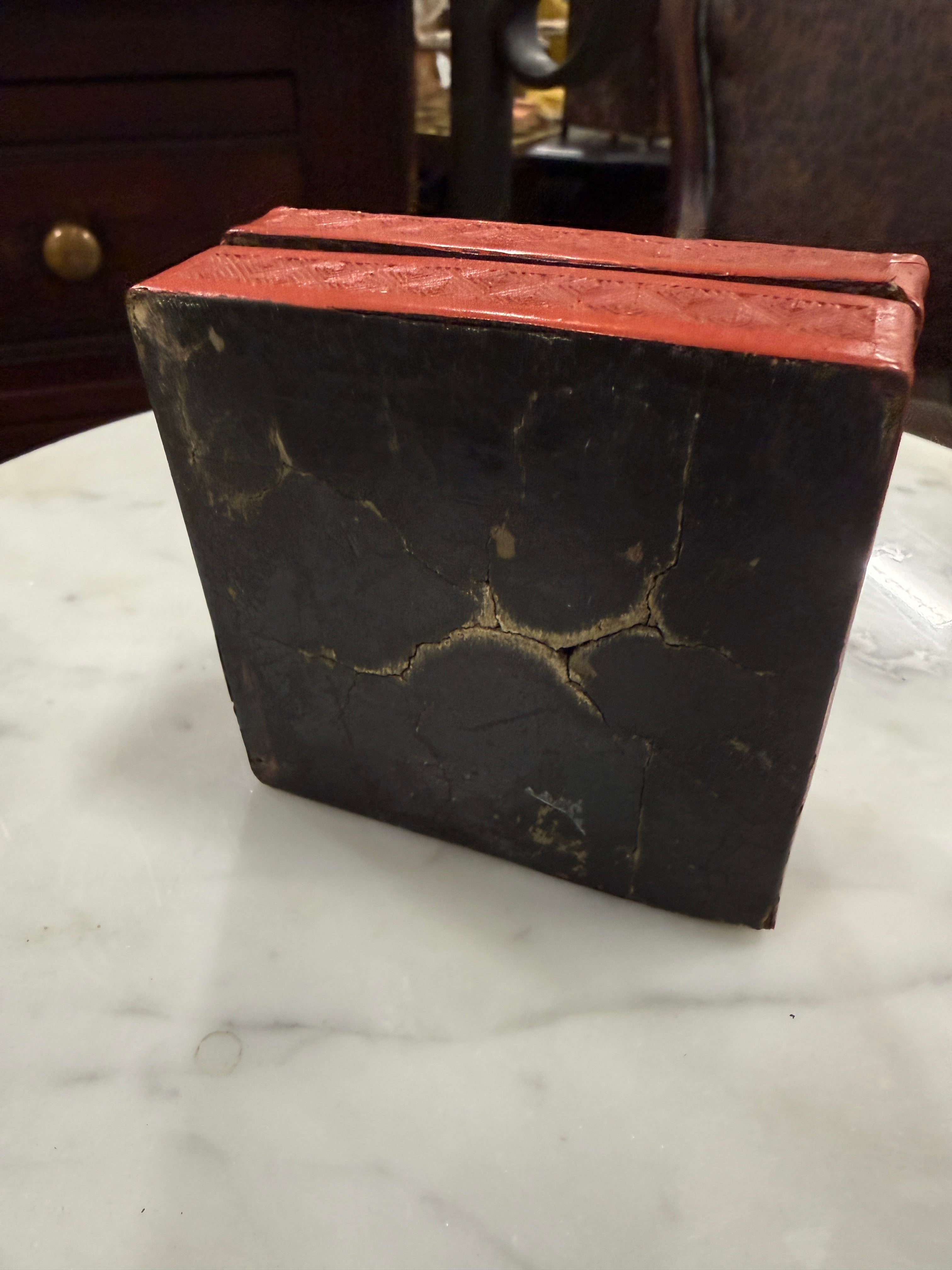 Antique Chinese Red Cinnabar-Style Lacquer Box, c. 1900–1930s
