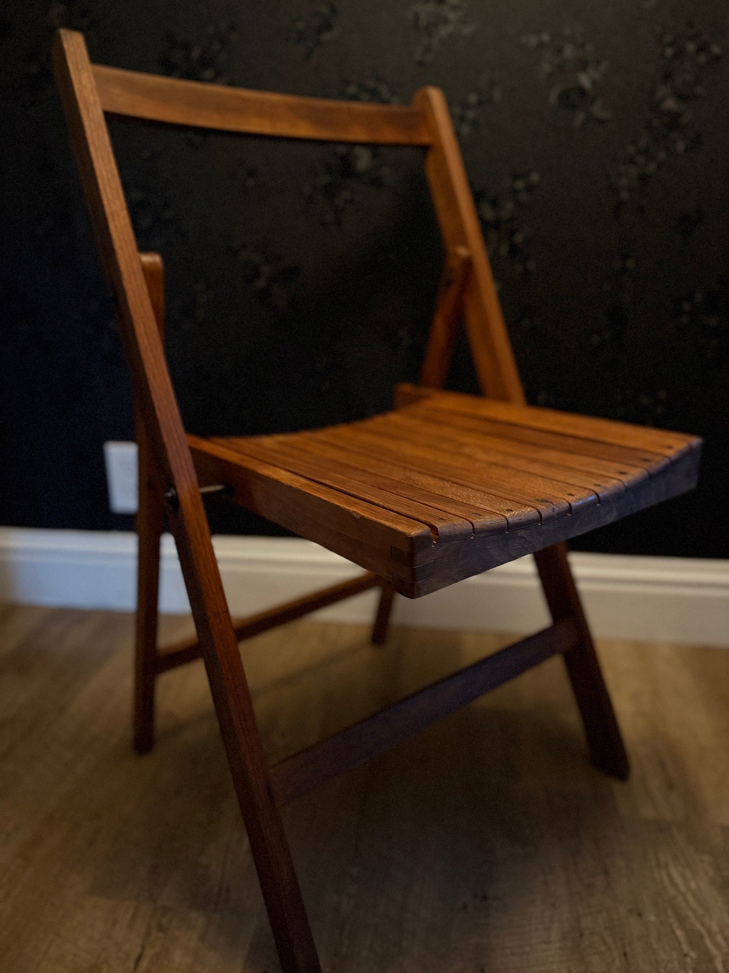 Early Postwar Slatted Wood Folding Chair, c. 1947–1959