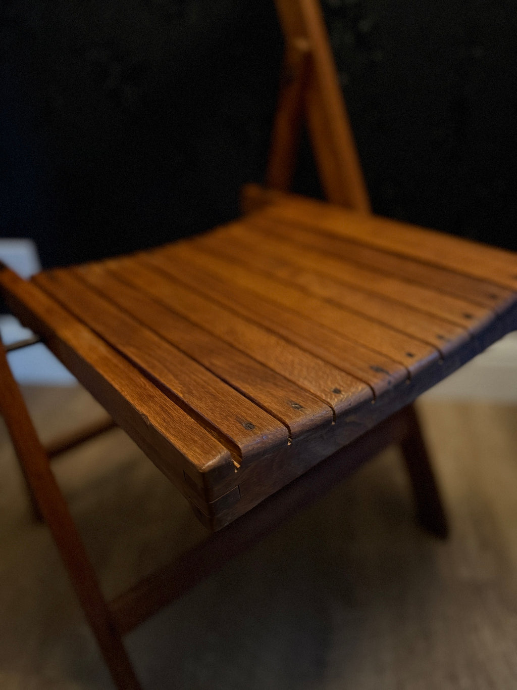 Early Postwar Slatted Wood Folding Chair, c. 1947–1959
