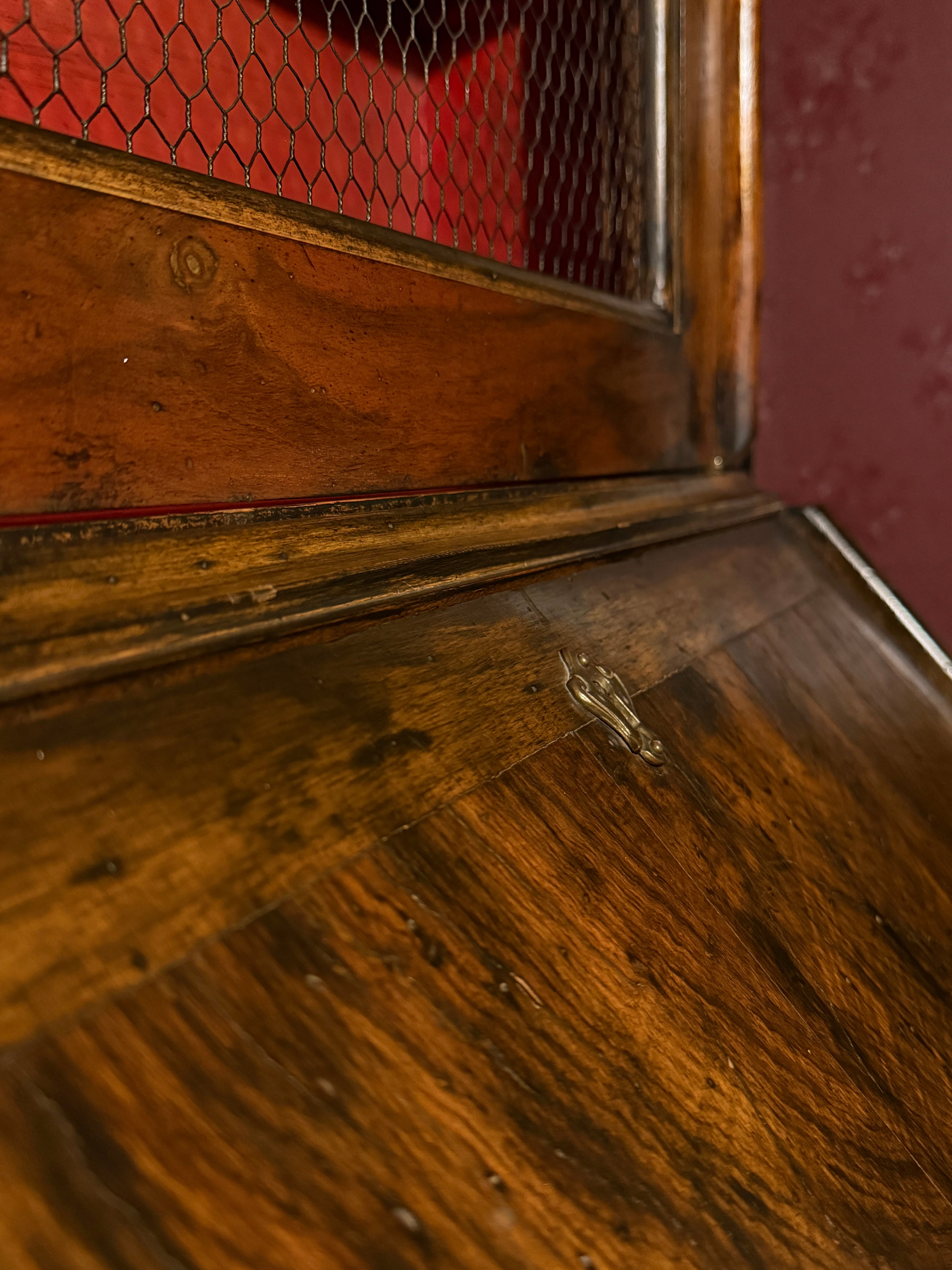 Early 19th-Century Continental Walnut Secretary Desk and Bookcase, Circa 1820–1840