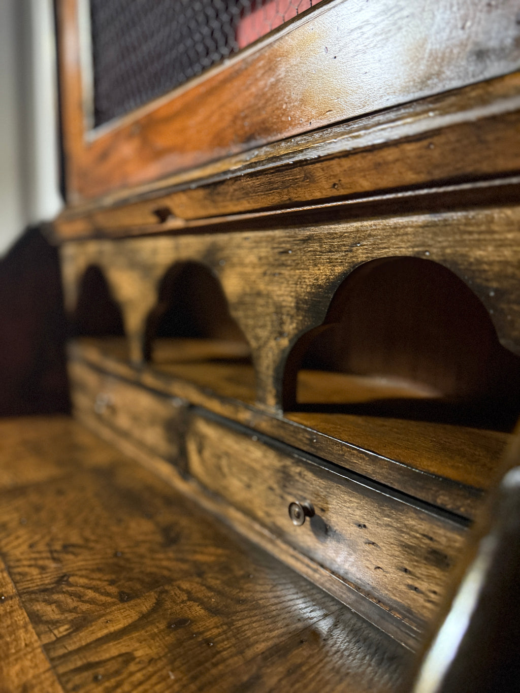 Early 19th-Century Continental Walnut Secretary Desk and Bookcase, Circa 1820–1840
