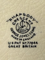 George Jones & Sons “Rhapsody” for Crescent China — Gilt & Embossed Small Plates and Berry/Sauce Bowls (England, c. 1920s–1930s)