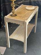 Antique French Provincial Painted Two-Tier Occasional Table, Circa 1920s–1940s