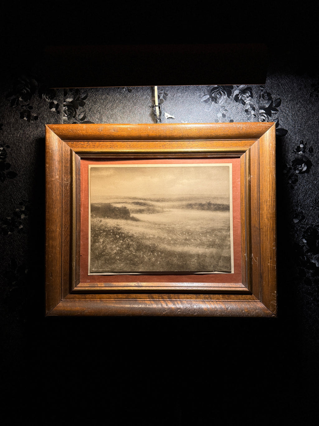 H. F. Mangold for John Drescher Co., New York – Tonalist Landscape Photogravure, c. 1908–1918