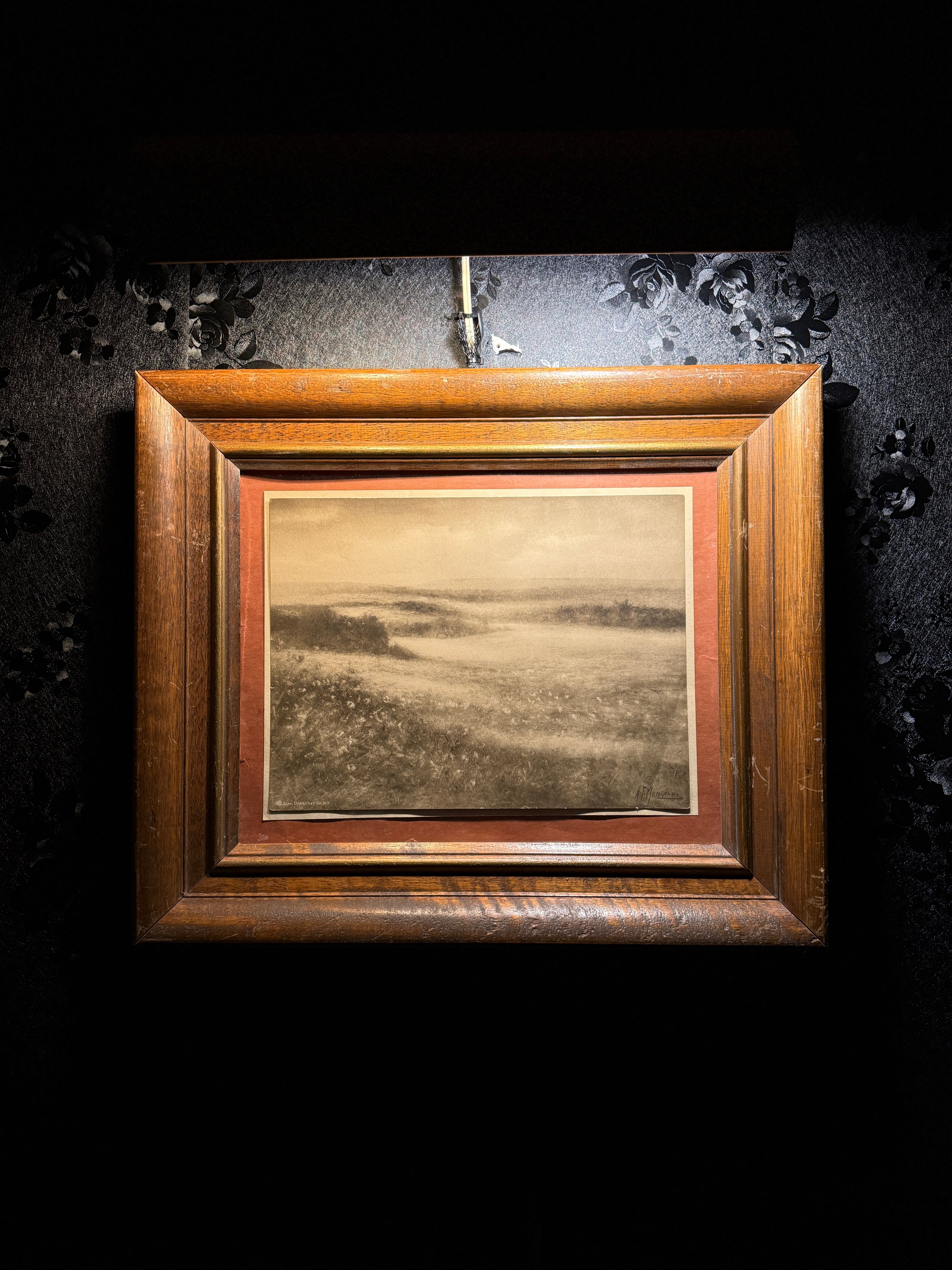 H. F. Mangold for John Drescher Co., New York – Tonalist Landscape Photogravure, c. 1908–1918