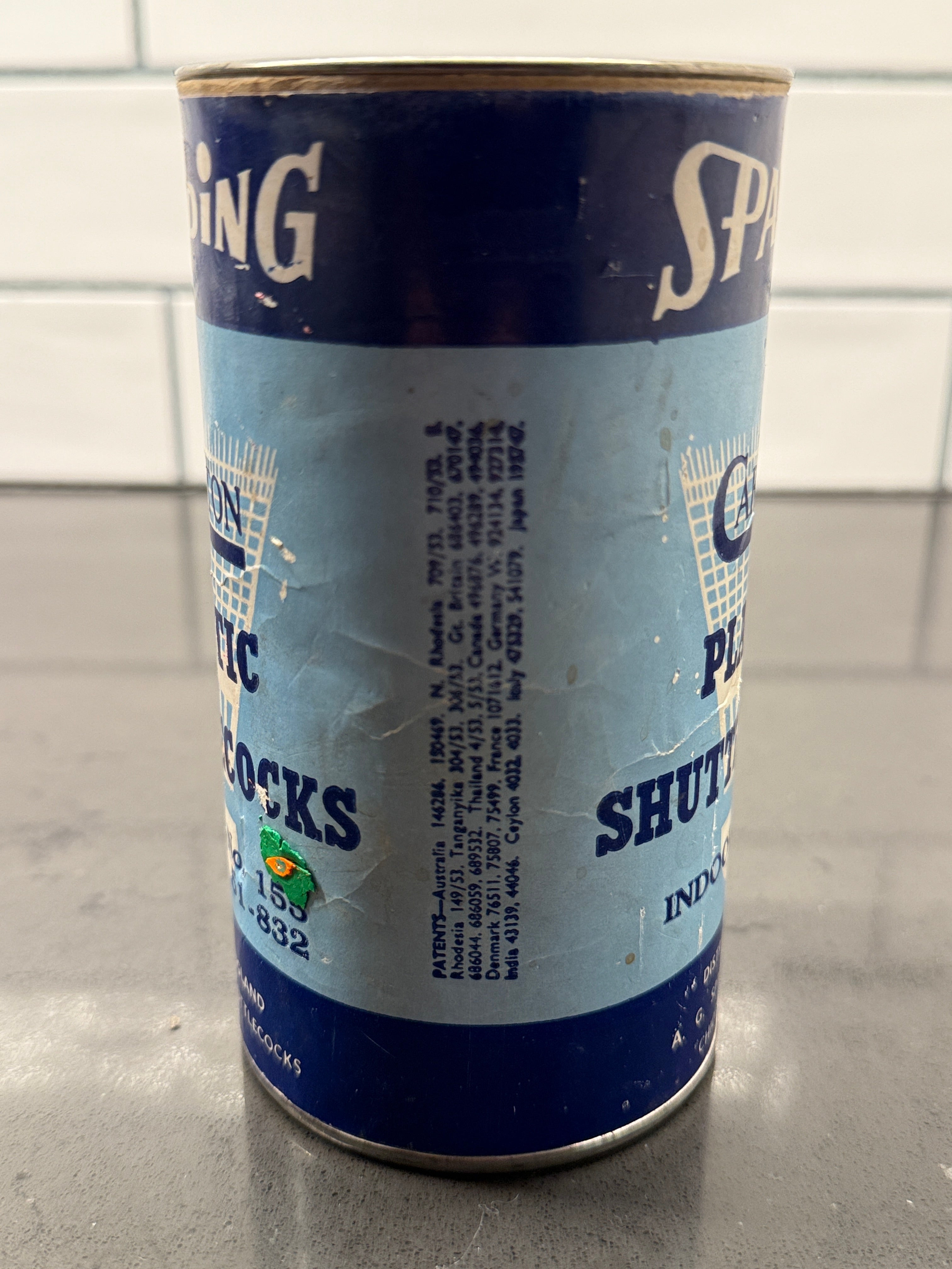 Vintage Spalding “Carlton” Plastic Shuttlecocks – Indoor No. 155 (c. 1960s)