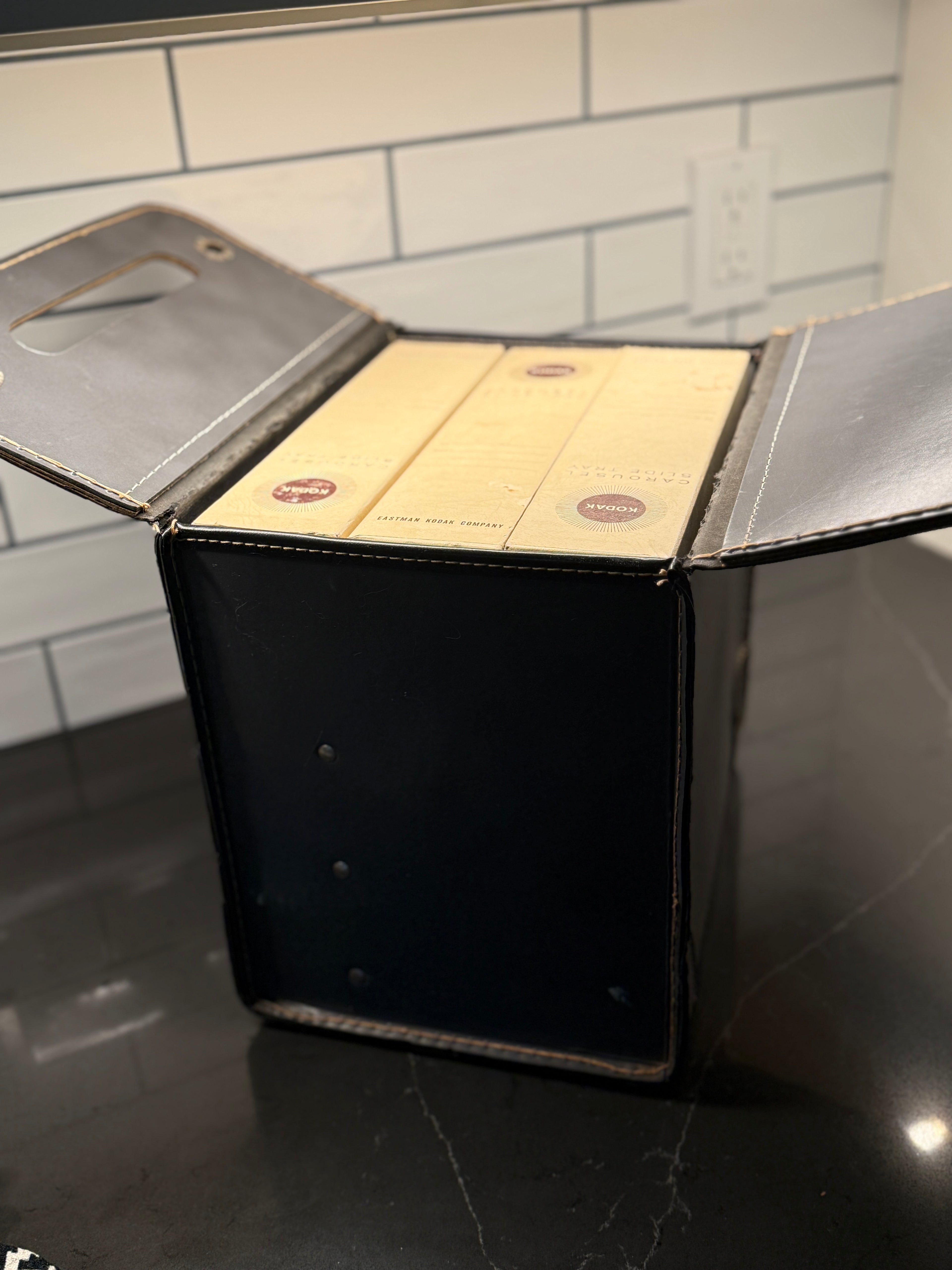 Kodak Carousel Slide Storage Case with Original Trays — Mid-Century Presentation Icon (c. 1960s–1970s)