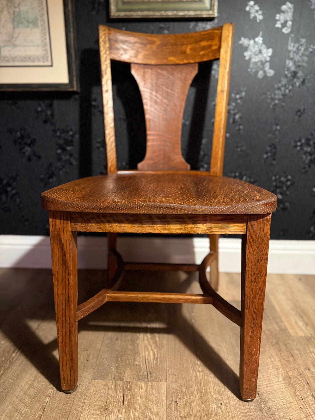 Mission Oak Arts & Crafts Side Chair — Grand Rapids Era, c. 1905–1915
