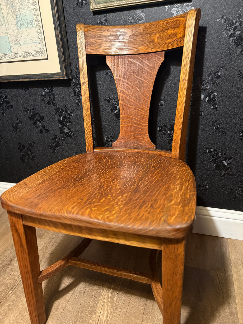 Mission Oak Arts & Crafts Side Chair — Grand Rapids Era, c. 1905–1915