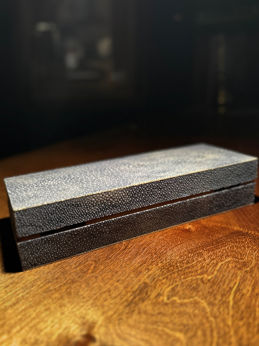 Antique Shagreen Box in Real Stingray | European, c. 1890–1910