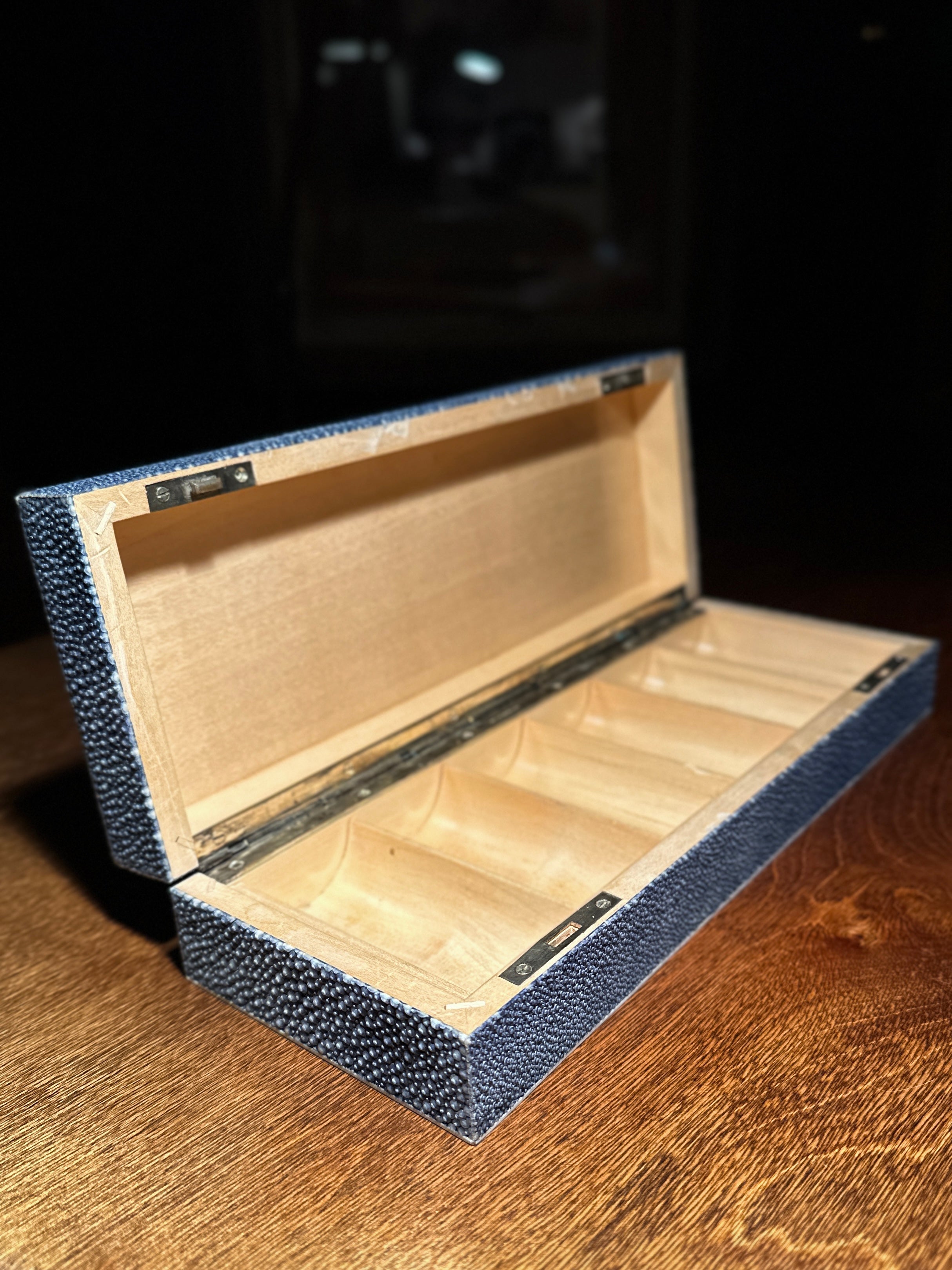 Antique Shagreen Box in Real Stingray | European, c. 1890–1910