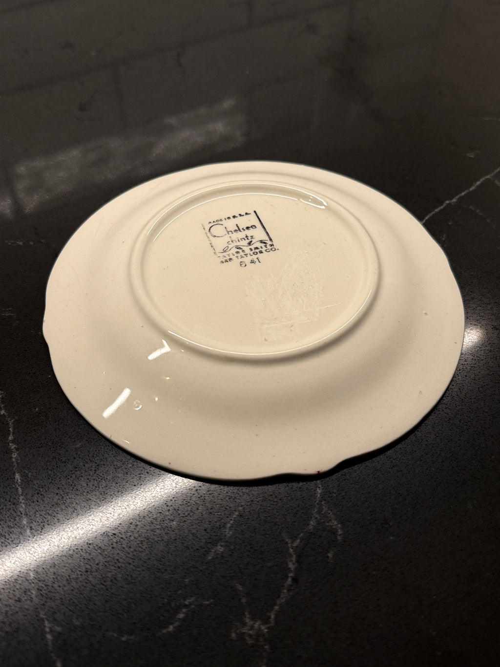 Royal Staffordshire “Chelsea Chintz” Dessert Plate – A.J. Wilkinson Ltd., England, c.1930s–40s