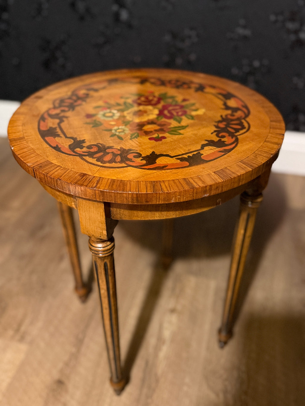 Continental Marquetry Louis XVI Revival Occasional Table, c.1925–1935