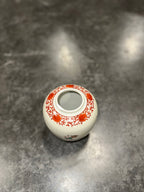 Small Japanese Aka-e Porcelain Jar Painted with Karako at Play, Iron-Red Lotus Scroll Border over Allover Kannyu Crackle, c. 1890–1940