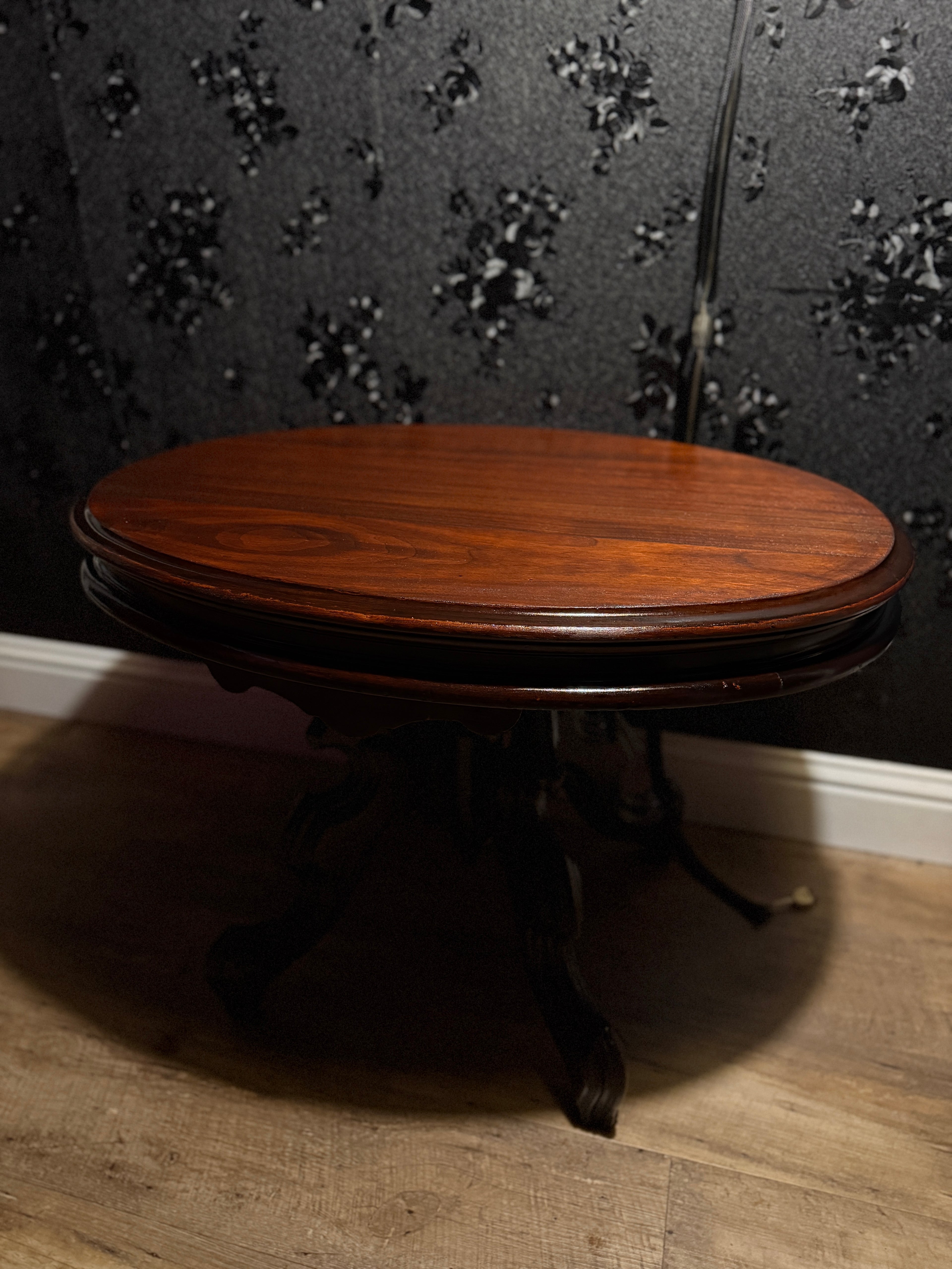 Victorian Quadruple-Scroll Parlor Table (c.1870–1890)