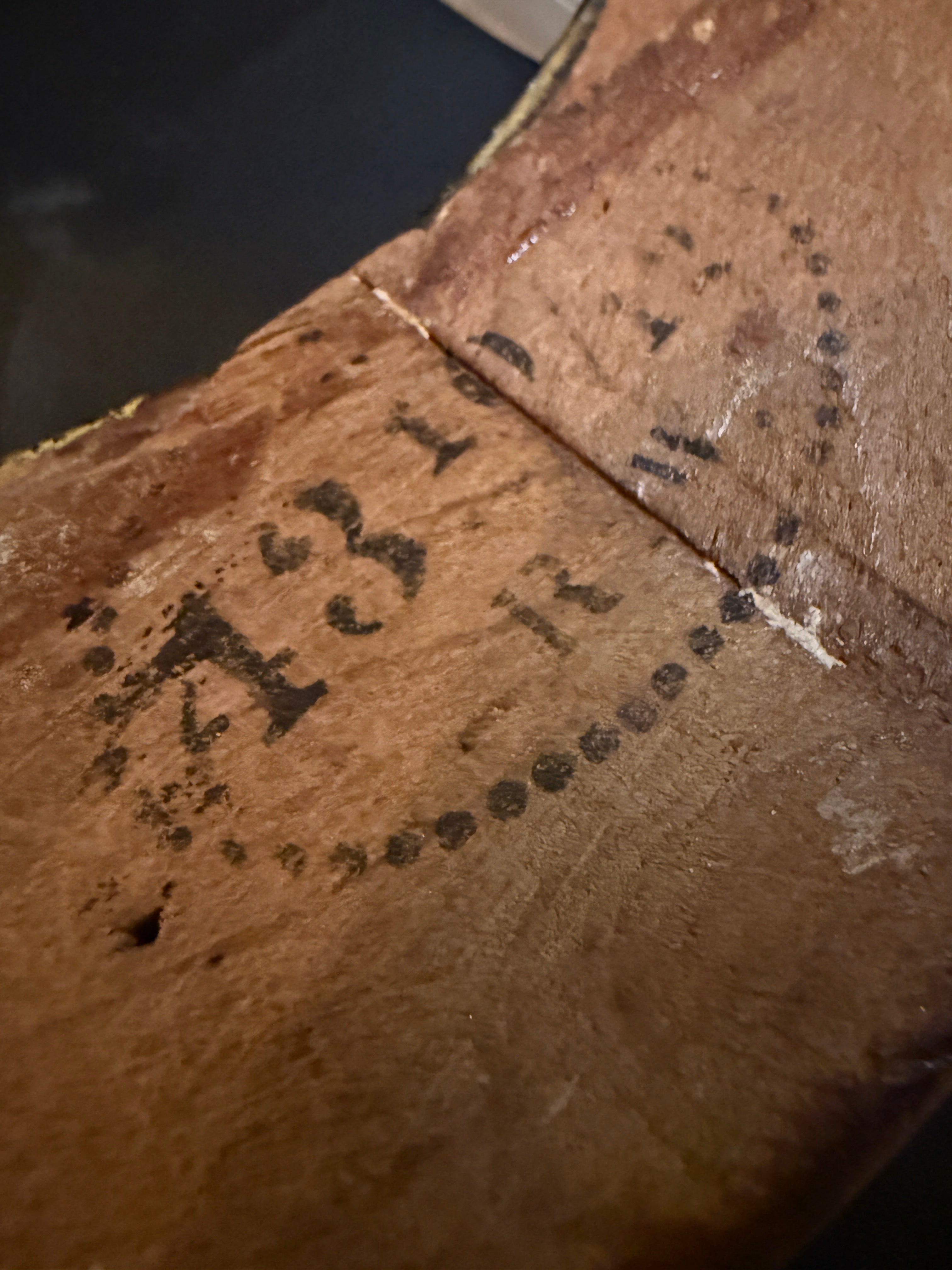 Victorian Steam-Bent Oval Frame (c.1870–1890) – Original Patina &amp; Maker’s Label