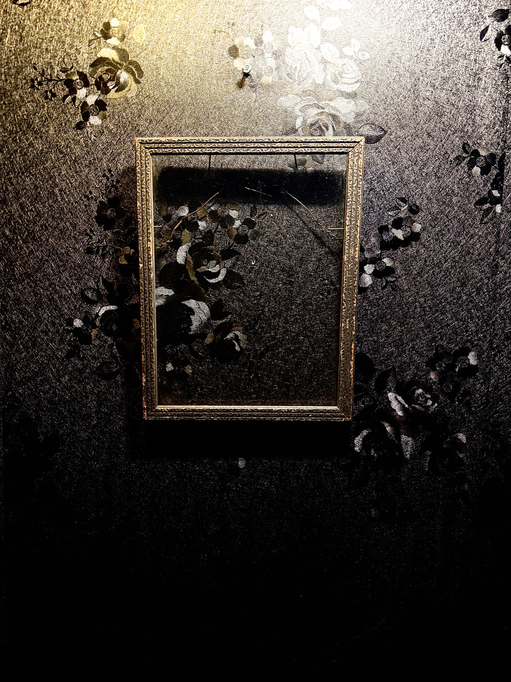 Late-19th Century Victorian Giltwood & Gesso Frame With Original Glass