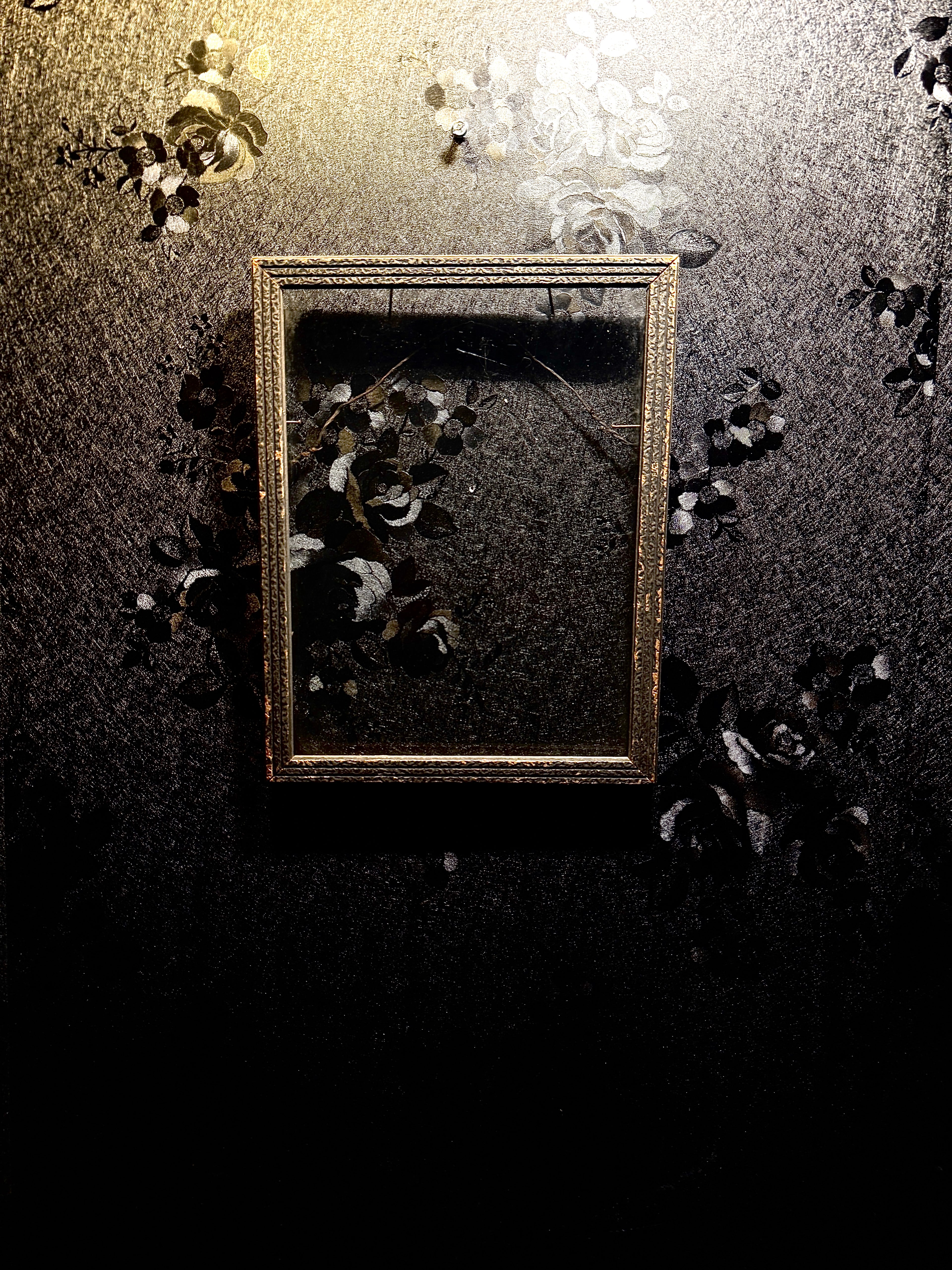 Late-19th Century Victorian Giltwood & Gesso Frame With Original Glass