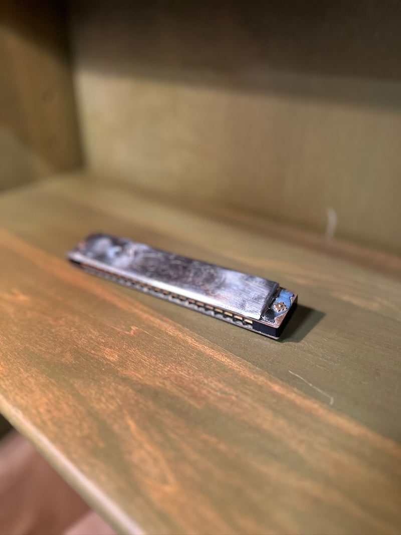 Twenty-Four Hole Tremolo Harmonica, Chrome Covers Engraved “Special”, Black Comb Marked Japan, c. 1960–1985