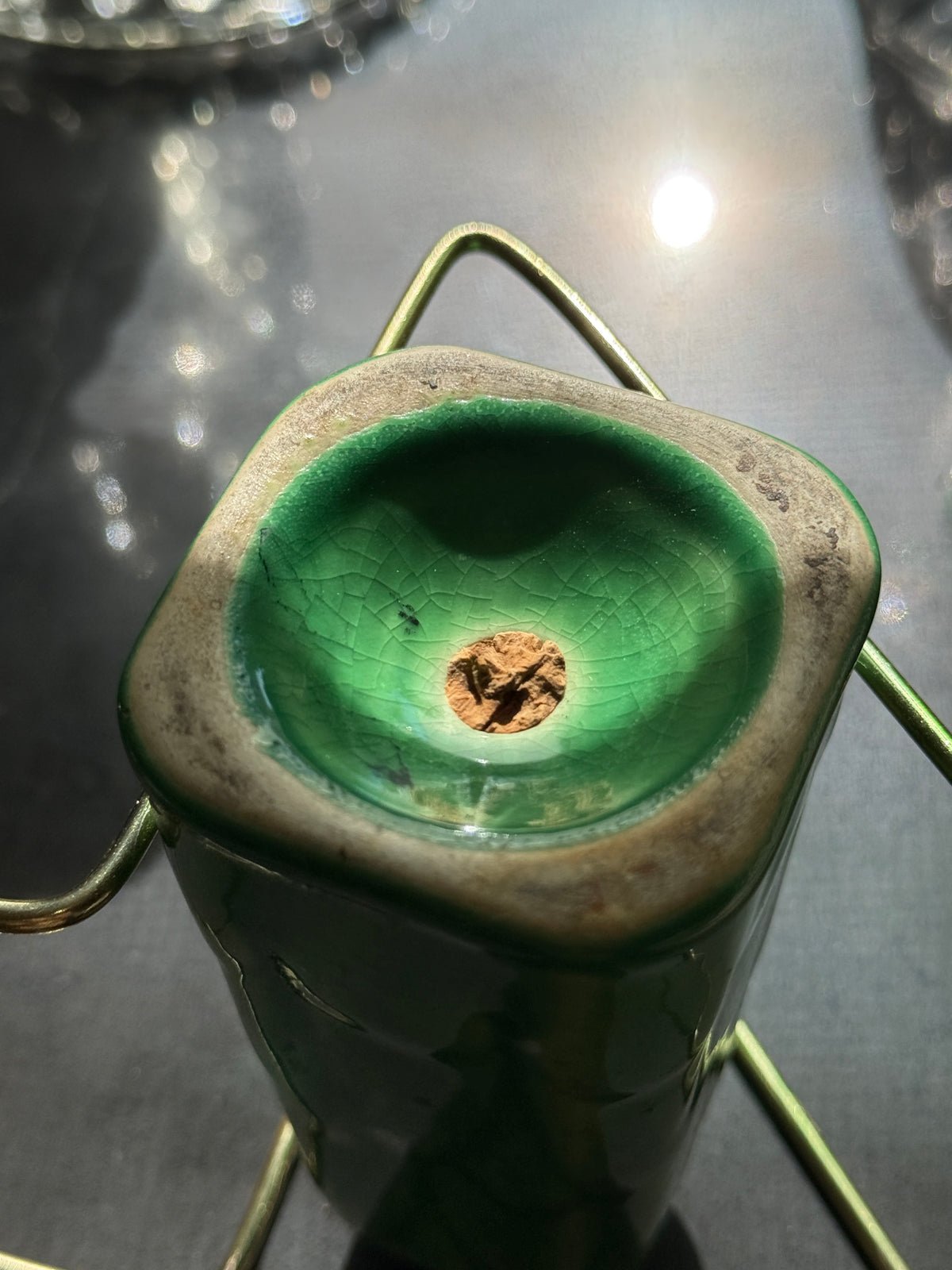 Porcelain Celadon Green Salt Shaker
